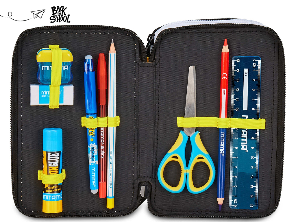 JUVE ASTUCCIO COMPLETO 3 ZIP, BIANCONERO | Ellepiu