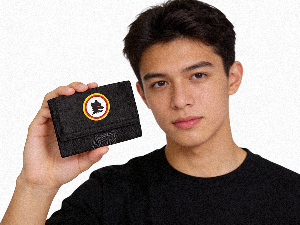 ROMA PORTAFOGLIO VELCRO, #AS ROMA | Ellepiu