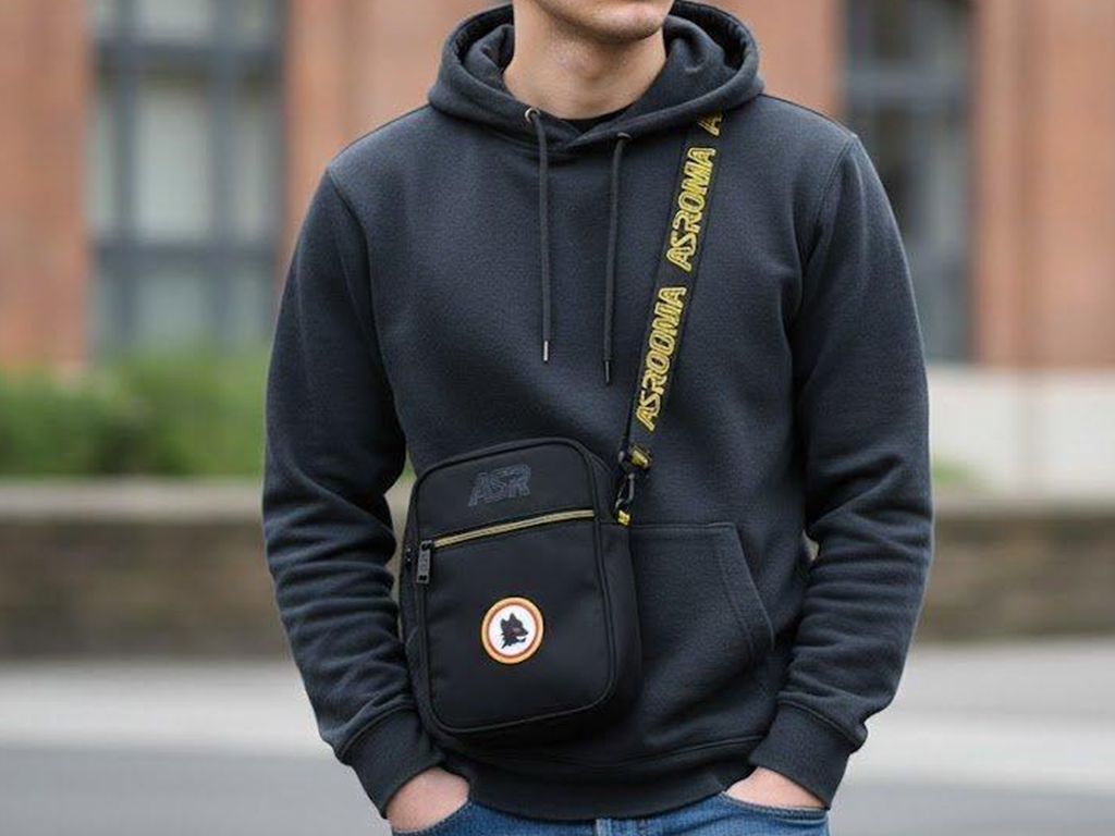 ROMA SHOULDER BAG NERO,#AS ROMA | Ellepiu