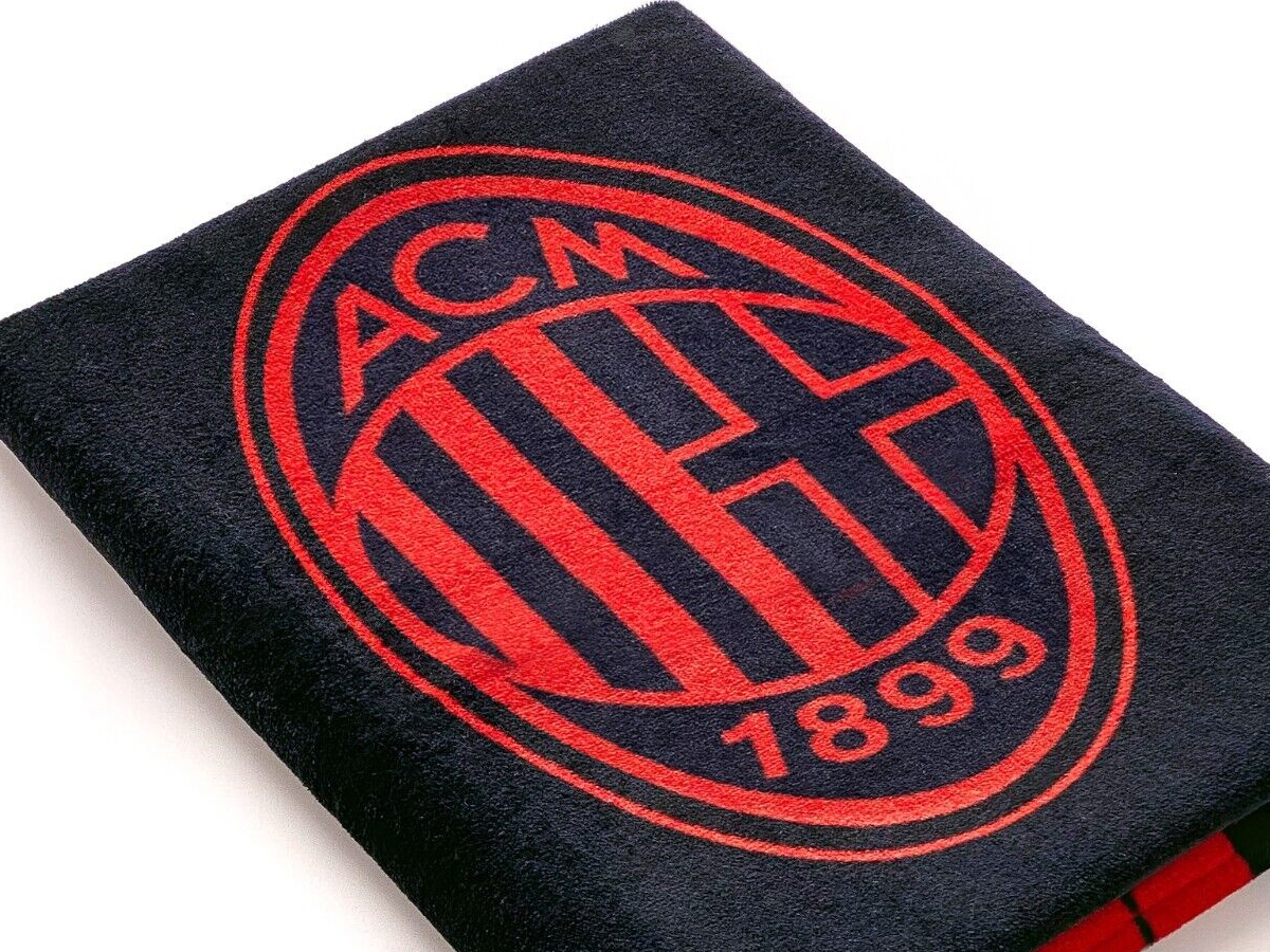 MILAN TELO MARE NERO, CON LOGO | Ellepiu