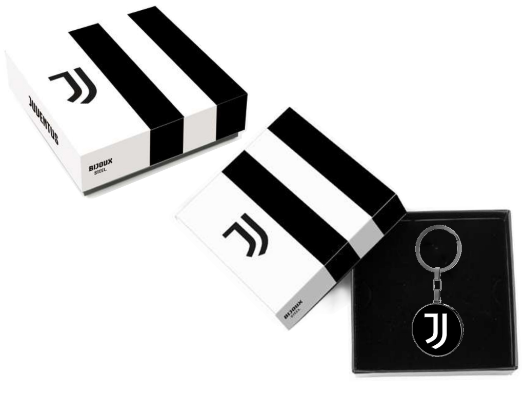 JUVE PORTACHIAVI NERO ACCIAIO, ICON | Ellepiu