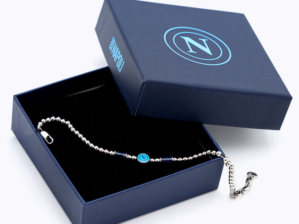 NAPOLI BRACCIALE ACCIAIO, LOGO | Ellepiu