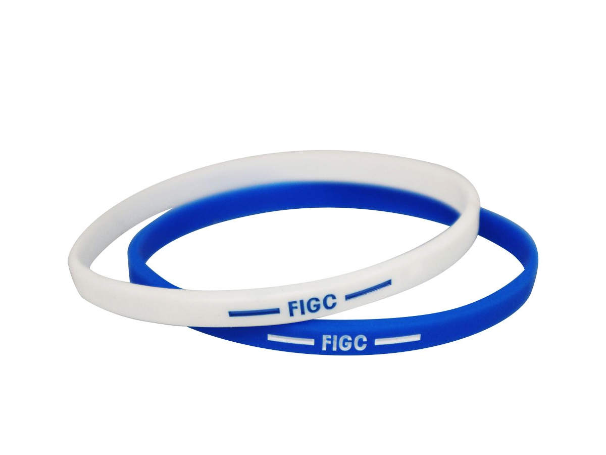 FIGC COPPIA BRACCIALETTI, SILICONE | Ellepiu
