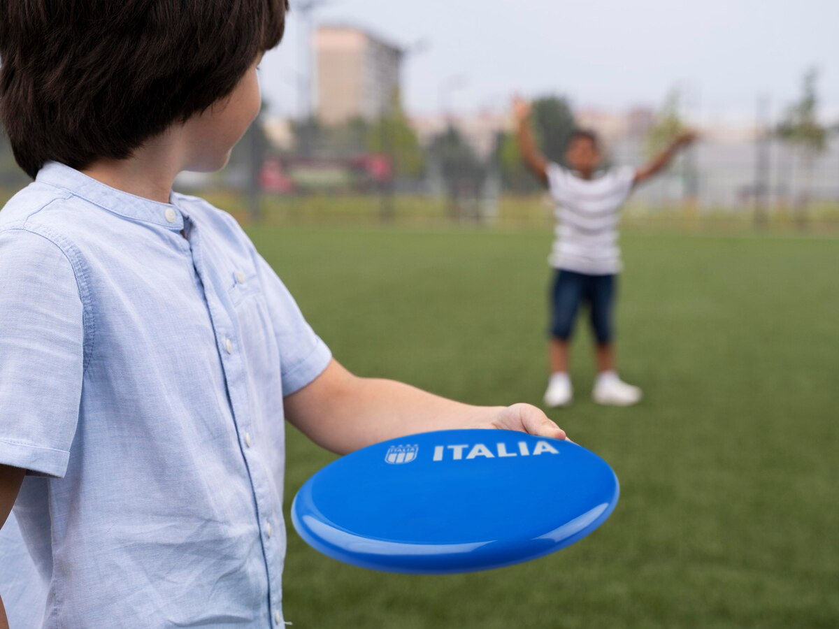 FIGC FRISBEE IN PLASTICA, BLU | Ellepiu