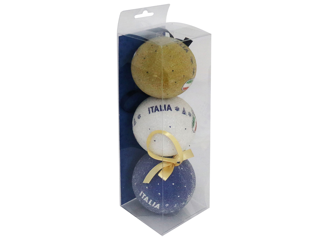 FIGC SET 3 PALLINE NATALIZIE, ASSORTITE | Ellepiu