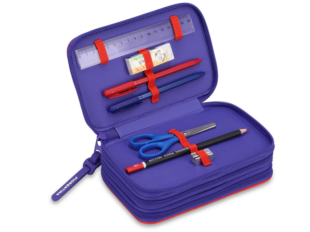 FIORENTINA ASTUCCIO 3 ZIP, COMPLETO | Ellepiu