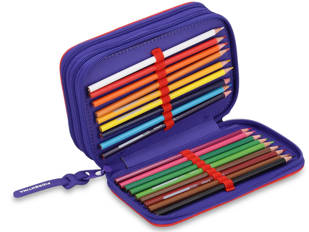 FIORENTINA ASTUCCIO 3 ZIP, COMPLETO | Ellepiu