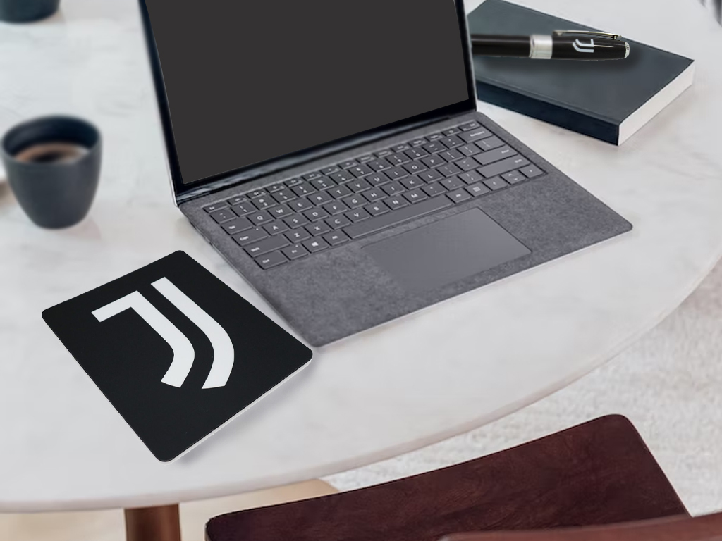 JUVE MOUSEPAD NERO, LOGO | Ellepiu