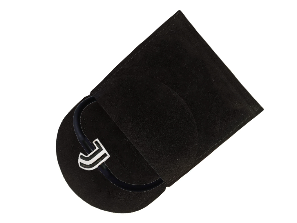 JUVE BRACCIALE LOGO, NERO | Ellepiu