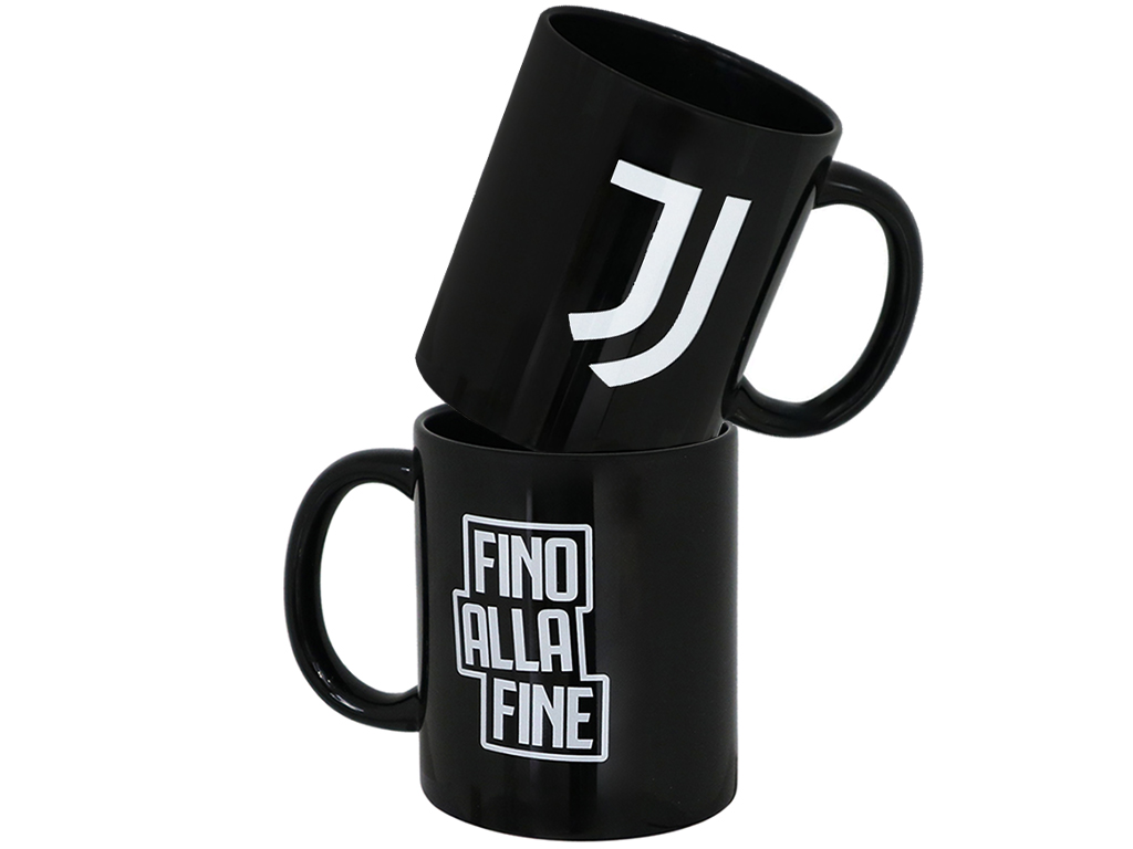 JUVE TAZZA MUG #FINO ALLA FINE,ALL BLACK | Ellepiu
