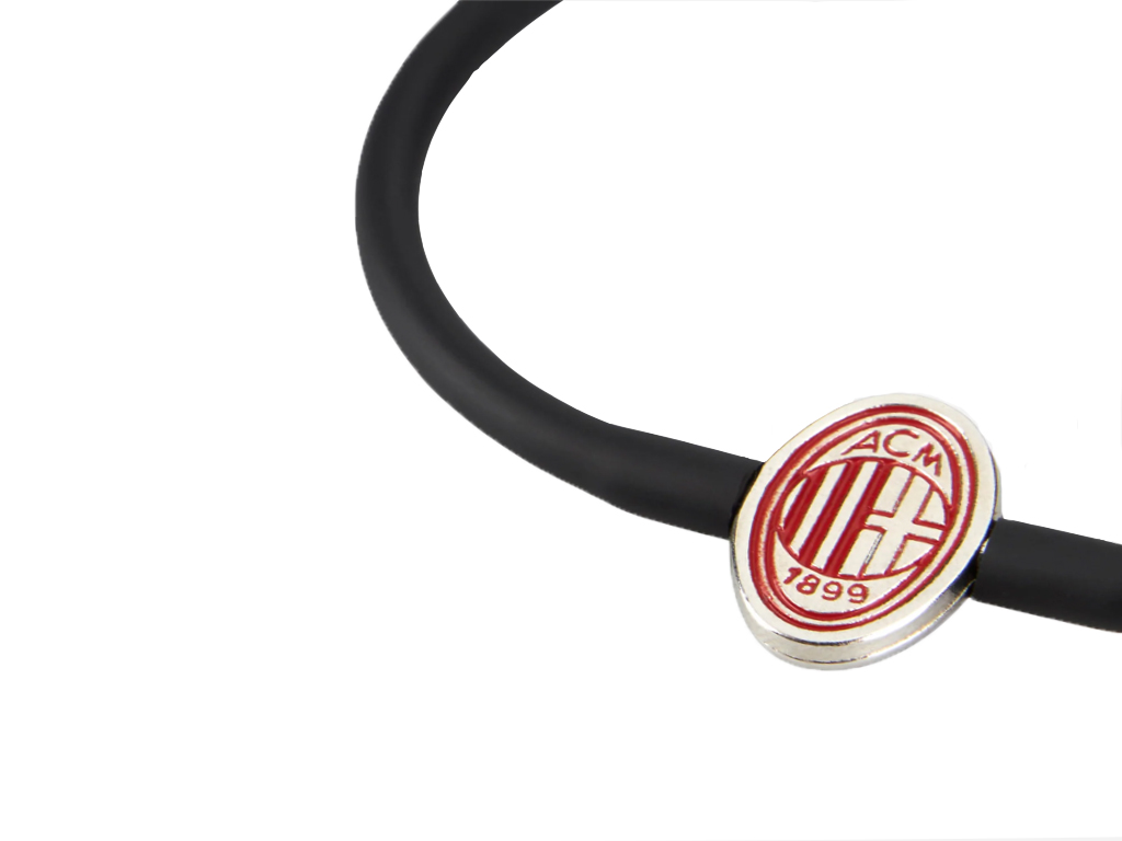 MILAN BRACCIALE NERO, LOGO | Ellepiu