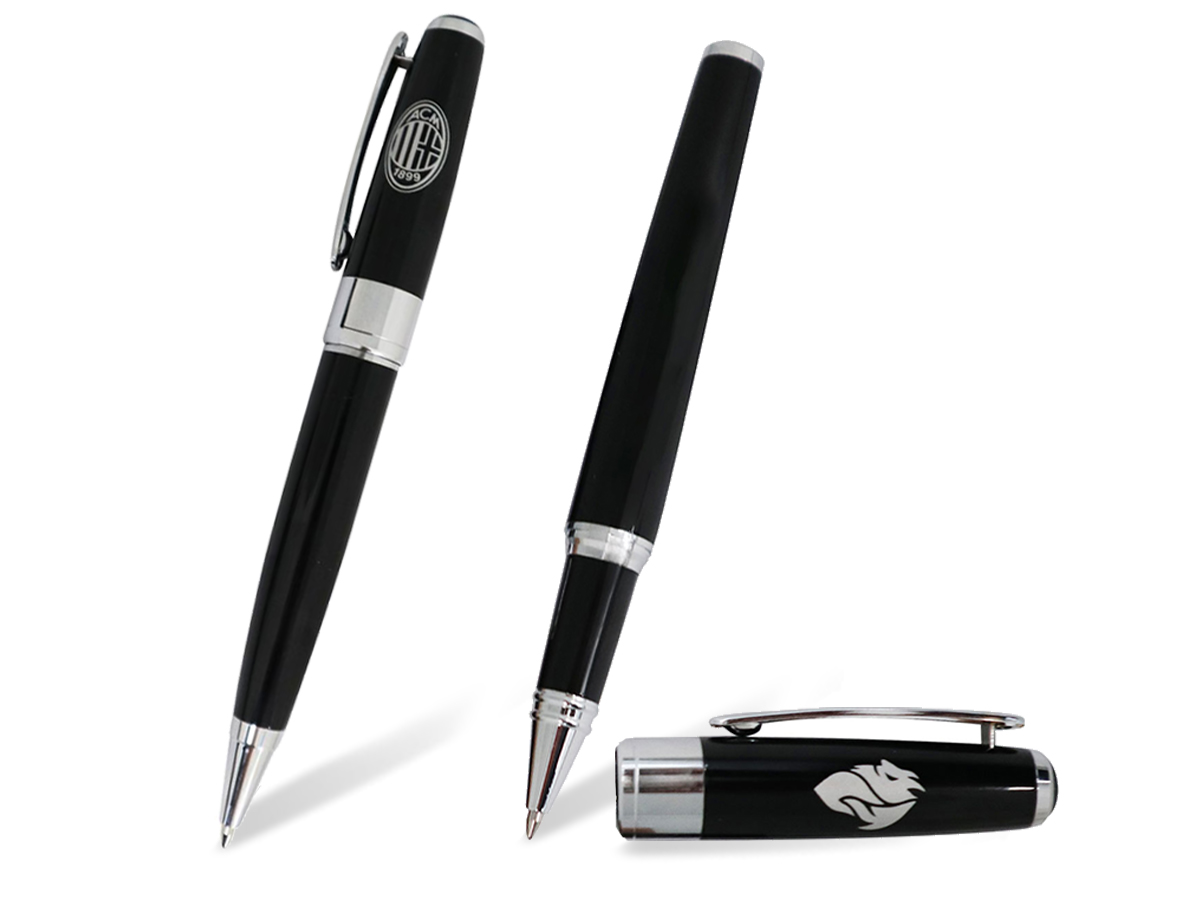 MILAN SET ROLLER E PENNA IN OTTONE, BOX | Ellepiu