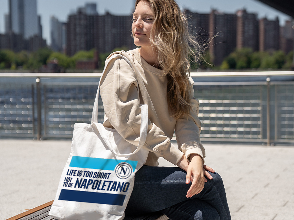 NAPOLI SHOPPER COTONE, TINTA NATURALE | Ellepiu