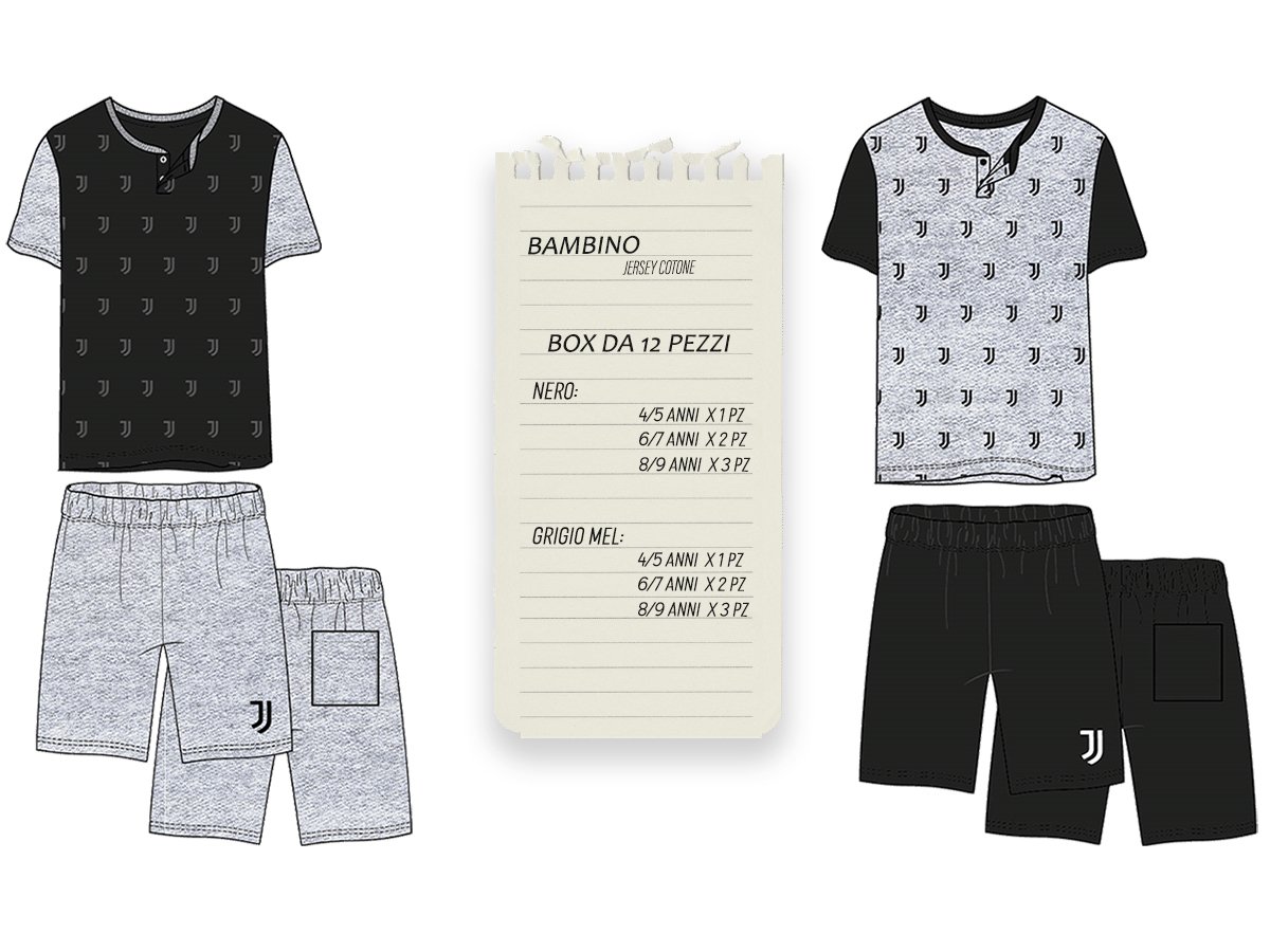 JUVE PIGIAMA CORTO SERAFINO, KID | Ellepiu