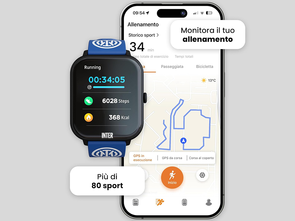 INTER SMARTWATCH, CINT.BLU | Ellepiu